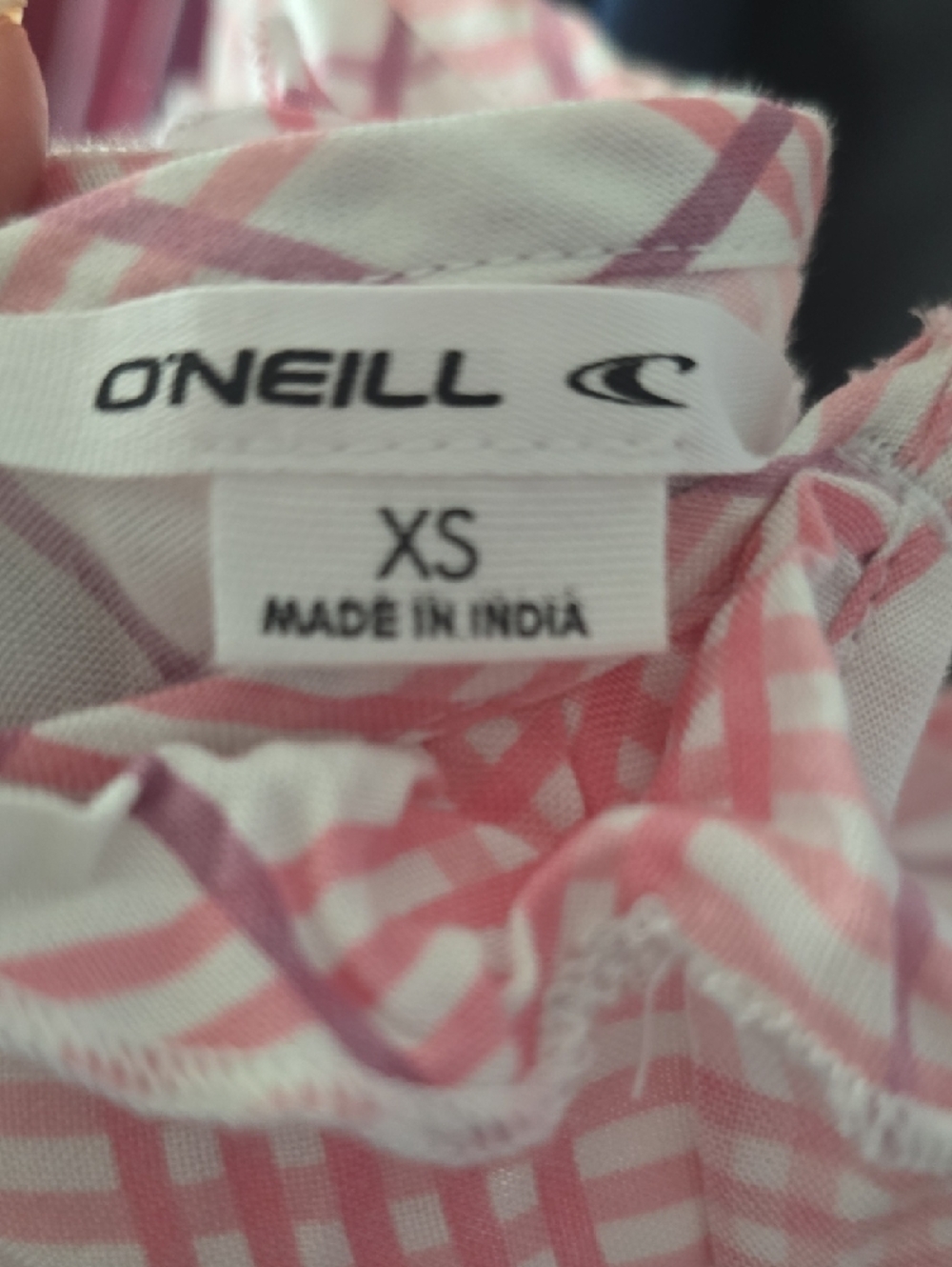 O'Neill Pink Plaid Lightweight Slip Dress - Picture 7 of 8